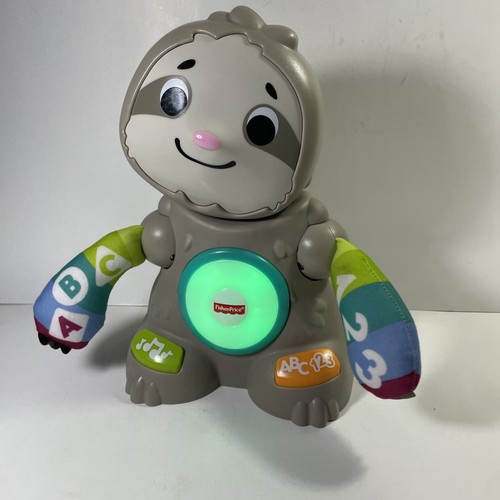 Fisher-Price Linkimals Smooth Moves Sloth Interactive Baby Toy Music Lights ABC