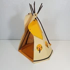 Replacement Vintage Yellow Teepee 1989 Playmobil Geobra Native American Indian