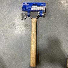 MARSHALLTOWN Drywall Hammer Checkered Head Design Steel Wedge Claw 14 in. Depth