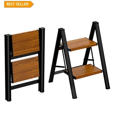 Multipurpose Folding Step Ladder - Lightweight, Anti-Slip, and Elegant Design