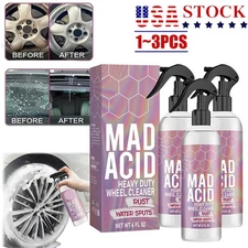 3X Mad Acid- Heavy-Duty Wheel Cleaner, Water Spot Remover for Car,Glass Cleaner