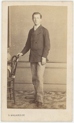 CDV um 1865. Junge, Familie von Perceval. Adel zu identifizieren.