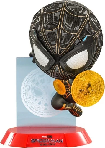 Cosbaby Spider Man No Way Home Traje Negro Dorado Figura Tirador Mágico Hot Toys