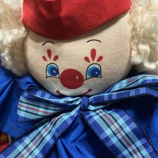 Bright Clown 20  Tall Weight 3lbs with kitty litter. Handmade Texas 2004