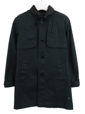 G-Star Regent Garber Trenchcoat Herren Schwarz Mid-Length Baumwolle 2XL?