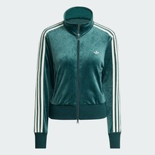 adidas Women Originals Liberty London Debossed Velvet Firebird Track Top JW5267
