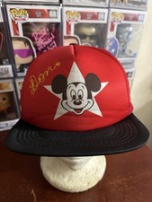 NWOT Vintage Disney Mickey Mouse Snapback Trucker Hat / Cap - Embroidered W/ DON