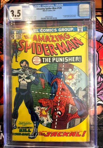 ASM 129 CGC 3.5 1st Appearance Punisher Amazing Spider-Man #129 Marvel Key