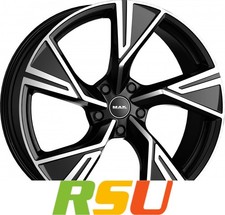 MAK Stark black mirror 8x19" ET50 LK5 120 ML 65.1 Alufelgen 19 Zoll