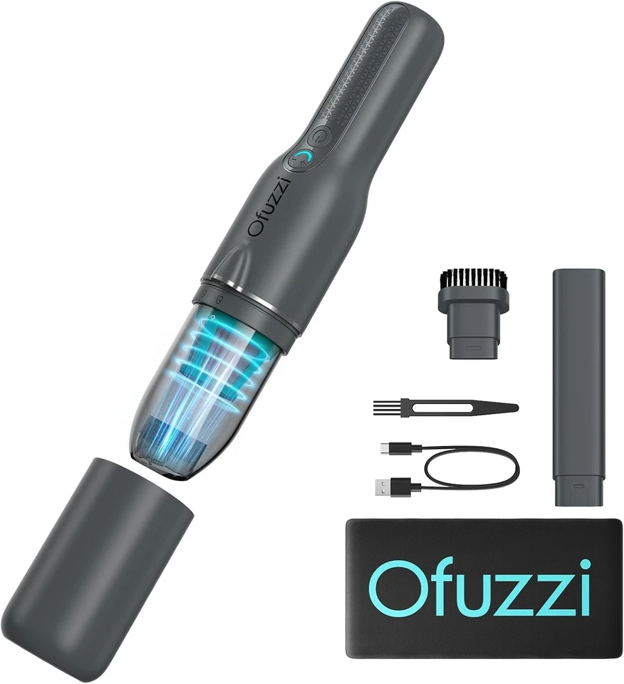 Ofuzzi Slim H7 Pro Handheld Vacuum, 1.0LB, 27AW/11kPa, Handheld Vacuum Cordless