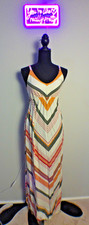 Old Navy Maxi stripped dress size x-small with adjustable straps and tie back