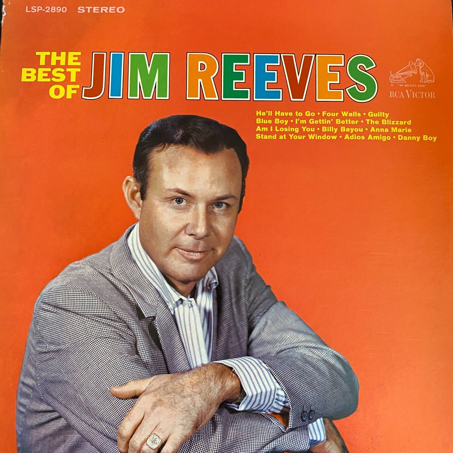 Jim Reeves – The Best of LP Record 1964 RCA Victor Country Stereo 33⅓ RPM