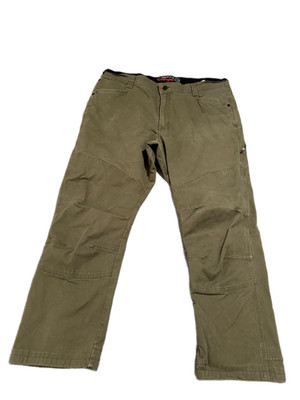 Wrangler ATG Reinforced Utility Pants Mens 40x30 Green Double Knee Workwear