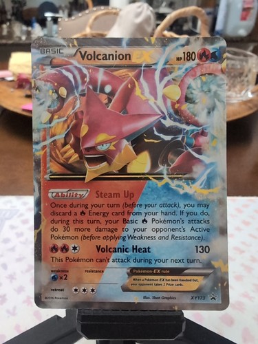 Pokémon TCG Volcanion EX XY Black Star Promos XY173 Holo Promo LP