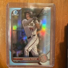 2022 Bowman Draft - Chrome Andrew Pintar #BDC-138 Sky Blue Refractor (RC)