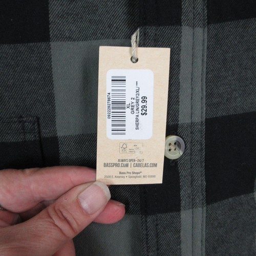 Red Head Brand Co. Shirt Mens XL Gray Plaid Button-Up Long Sleeve Flannel NWT - Picture 7 of 15