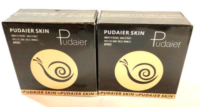 LOT OF 2 Golden Snail Extract Eye Masks Patches Moisturizing Pudaier Skincare
