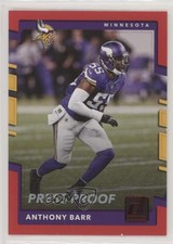 2017 Panini Donruss Press Proof Red Anthony Barr #186 0w8