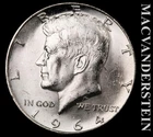 1964 Silver Kennedy Half Dollar - Choice Gem Brilliant Unc  Lustrous  #L6406