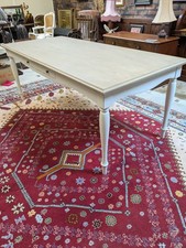 Laura Ashley Farmhouse Country Style Dining Table With Drawers
