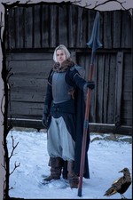 Larp Stangenwaffe - teilbarer Ochsenzunge Partisanen Speer - 230cm  Epic Armoury