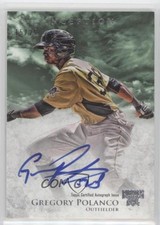 2013 Bowman Inception Prospect Auto Green 15/25 Gregory Polanco #PA-GP Auto 0b2