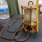 Antique brass ships lantern nautical marine boat Modern Metal MFG Co. NY NY lamp — photo 2