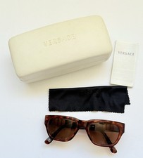 Vintage 90s Gianni Versace Sunglasses Brown Excellent Condition Made In Italy