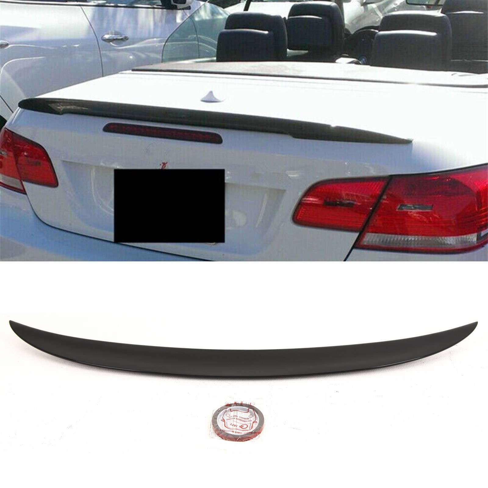 Fits BMW 3 Series E93 M3 Convertible Rear Trunk Boot Spoiler Gloss