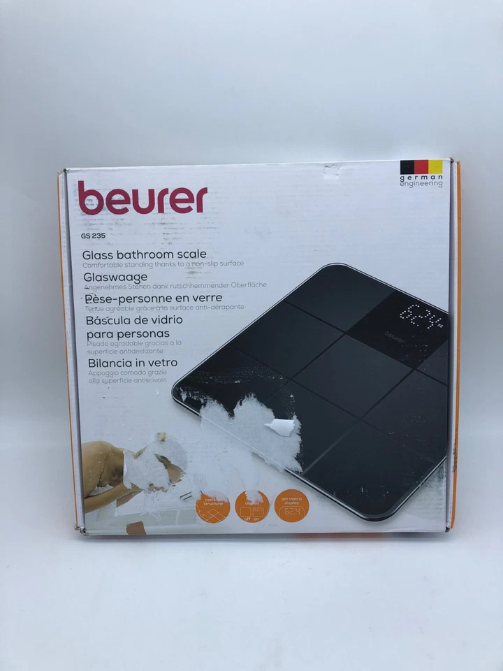 Pèse-personne en verre Beurer GS 235 avec écran Magic - Photo 2/4