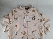 Hao Teng Tunic - New with Tags - Size 190/104A - Mandarin Collar - Neutral Tones