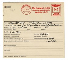 Bergheim Erft 1940 Martinswerk AFS Archivkart...