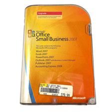 Vintage Microsoft Office Small Business 2007 UPGRADE 2 Discs 