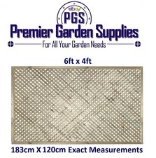 6ft x 4ft Elite Diamond Alderley Privacy Wooden Trellis Fence Topper