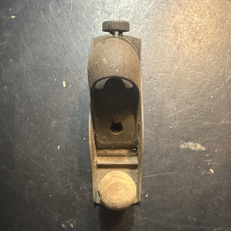 Vintage Cast Iron Wood Working Block Plane (1) used