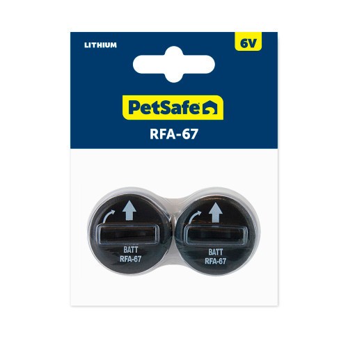 Petsafe Replacement batteries 6 Volt RFA-67D-11 Package of 2 Batteries