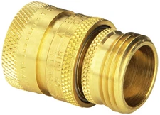 Dramm Hose Quick Disconnect Set Heavy Duty Brass Professional Quality, Eliminate