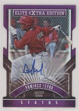 2015 Panini Elite Extra Edition 12/75 Domingo Leyba #137 Auto 0v1