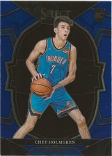2022-23 Panini Select Chet Holmgren RC Rookie #83 Oklahoma City Thunder