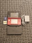 Nintendo 3DS Launch Edition Handheld Game Flame Red CTR-001 USA Bundle