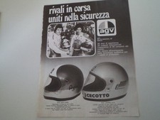 advertising Pubblicità 1976 CASCO HELMET AGV AGO X-3000/JOHNNY X-15