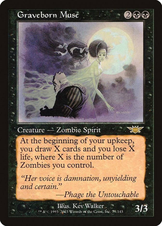 Graveborn Muse 73 LP Normal Legions MTG EN