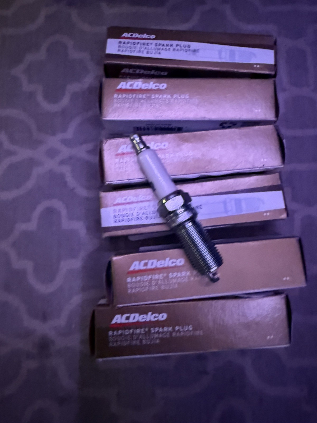 NEW GENUINE GM ACDelco RAPIDFIRE Platinum Spark Plugs #17 Set Of 6