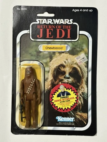 Kenner 1984 Vintage Star Wars Return Of The Jedi MOC 77 Back Chewbacca Figure