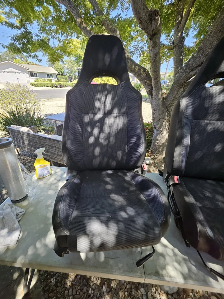 Juego de canastilla de asiento delantero negro Subaru Impreza WRX 2004 2005 04-05 Foto 2 de 4