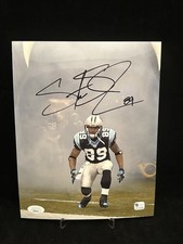 STEVE SMITH SR SIGNED AUTOGRAPHED CAROLINA PANTHERS NFL 8x10 PHOTO JSA COA