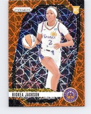 2024 Panini Prizm WNBA #60 Rickea Jackson Orange Velocity Prizms Rookie Sparks