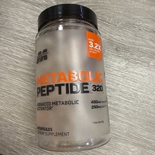 MuscleTech Metabolic Peptide 320  Stimulant-Free Peptide Formula  EXP 11/28