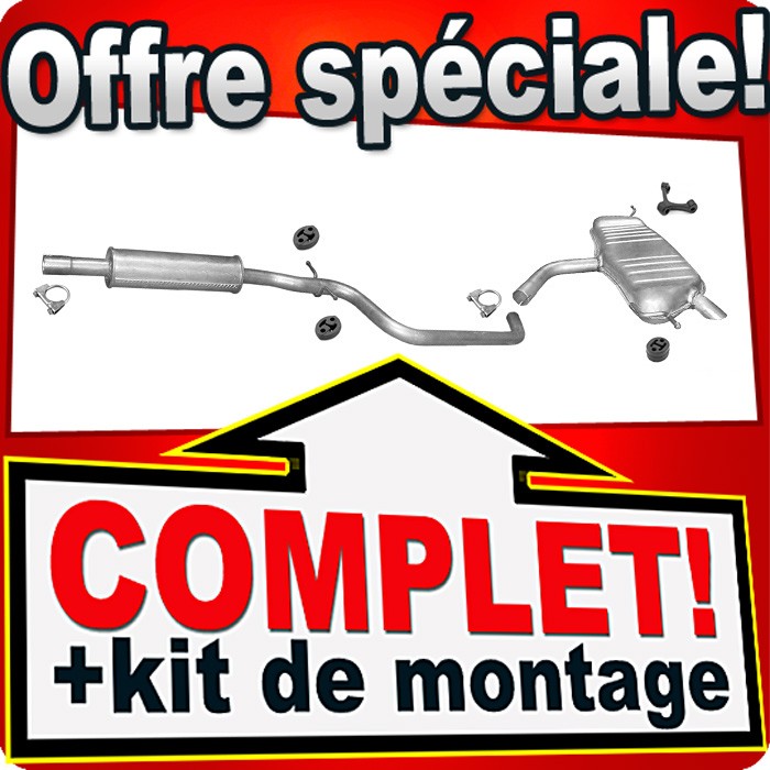 Pot d'échappement Golf Plus 1.6 102CH pour éliminer la rouille au contrôle technique