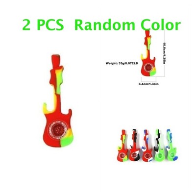 Buy One Get One Free Guitar-Shaped Silicone Tubing   1/7-Hole Glass Bowl